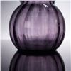 Image 3 : Plum Swirl Optic Blown Glass Vase