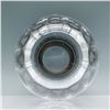 Image 3 : Crystallery Glass Vase, Greek Key Silver Design