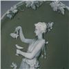 Image 3 : 2pc Jasperware Style Cameo Wall Plaques with Classical Figures