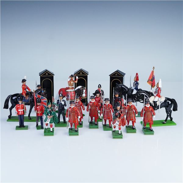 22pc Britains and W. Britain British Ceremonial Lead Soldiers