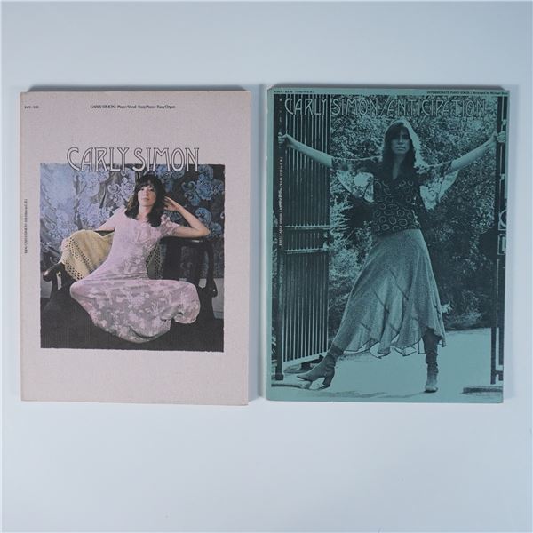 2 Carly Simon Sheet Music Books, Piano & Vocal