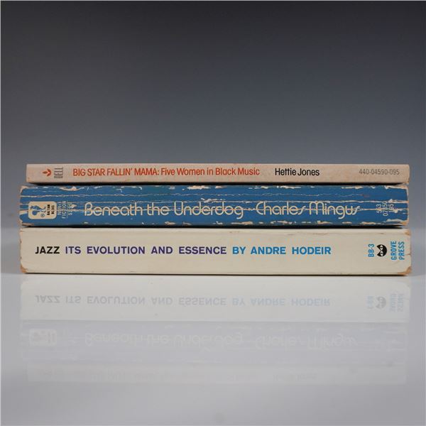 3 Vintage Jazz Literature Books, Mingus, Hodeir & Jones