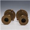 Image 3 : Pair of Bronze Turned Candlesticks