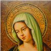 Image 3 : Hand-Painted Oil on Canvas - Madonna Portrait, Signed