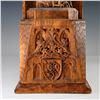 Image 9 : 19th Century Hand-Carved Gothic Oak Religious Niche with Madonna and Child
