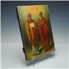 Image 2 : 19th Century Russian Orthodox Icon - Saints Cyril and Methodius