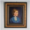 Image 1 : 19th C. American Oil on Panel, Portrait of a Lady, Signed A.C.