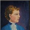 Image 2 : 19th C. American Oil on Panel, Portrait of a Lady, Signed A.C.