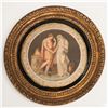 Image 1 : Neoclassical Round Framed Painting, Oath at the Altar Scene