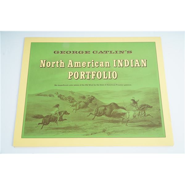 George Catlin North American Indian Portfolio with 5 Prints