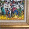 Image 4 : Michel Kouliche, Original Oil on Canvas, Le Restaurant a Vigneux, Signed