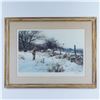 Image 1 : Ogden M. Pleissner Framed Print, Snow Scene, First Snow