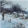 Image 2 : Ogden M. Pleissner Framed Print, Snow Scene, First Snow