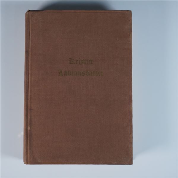 Sigrid Undset Hardcover Book, Kristin Lavransdatter Vol III
