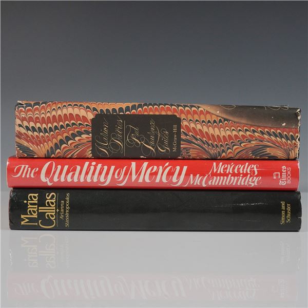 3pc Biographical Books, Callas, McCambridge, Davies