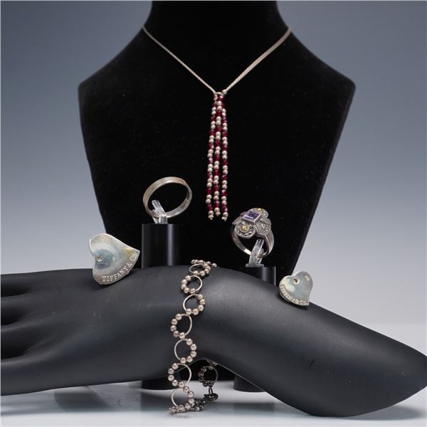 6pc Mixed Lot of Sterling Silver Jewelry