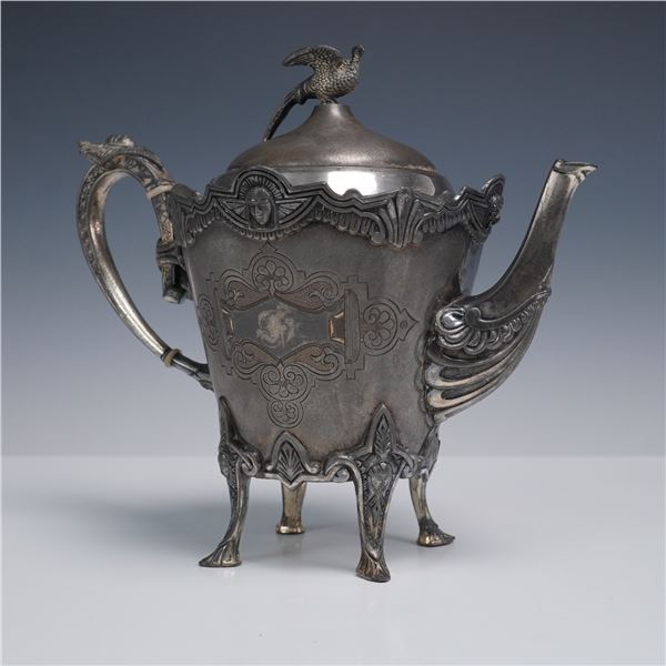 Meriden Britannia Co 1880 Silver Plate Teapot