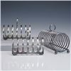 Image 1 : Lot of 3 Silver Plate Toast Racks, 2 Sheffield & 1 Unmarked