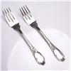 Image 1 : 2pc Buccellati Sterling Silver Fish/Salad Forks, Monte Mario Pattern
