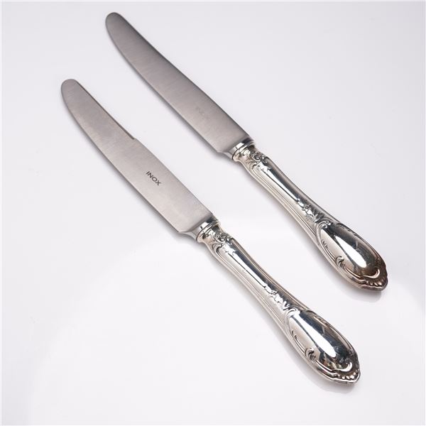 2pc Buccellati Sterling Silver Fruit Knives, Monte Mario Pattern
