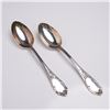 Image 1 : 2pc Buccellati Sterling Silver Place Spoons, Monte Mario Pattern
