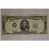 Image 1 : 1950 US $5 GREEN SEAL, FRN. SMALL STAIN ON REVERSE