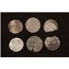 Image 1 : 6 SILVER DIME SIZED OTTOMAN EMPIRE PARA COINS: