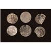 Image 2 : 6 SILVER DIME SIZED OTTOMAN EMPIRE PARA COINS: