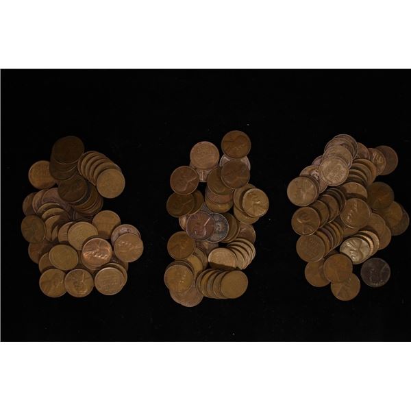 150 ASSORTED LINCOLN WHEAT CENTS :1940-1958
