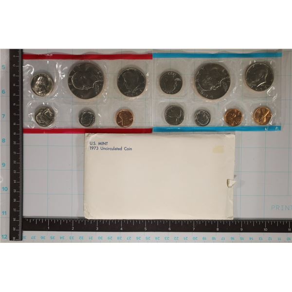 1973 US MINT SET (UNC) P/D/S (WITH ENVELOPE)