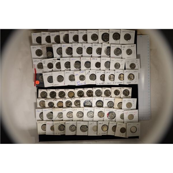 80 JEFFERSON NICKELS: 1965-2001 INCLUDES SMS,