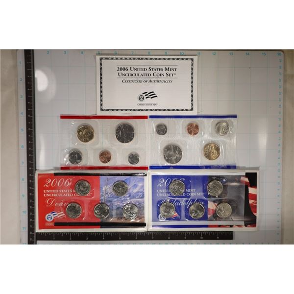 2006 US MINT SET (UNC) P/D (WITH ENVELOPES)