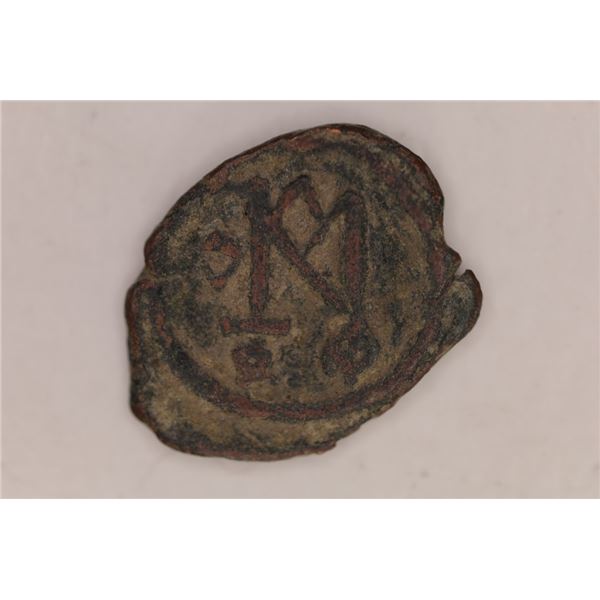 BYZANTINE FOLLIS COIN FLAVIUS JUSTINUS II CYZICUS