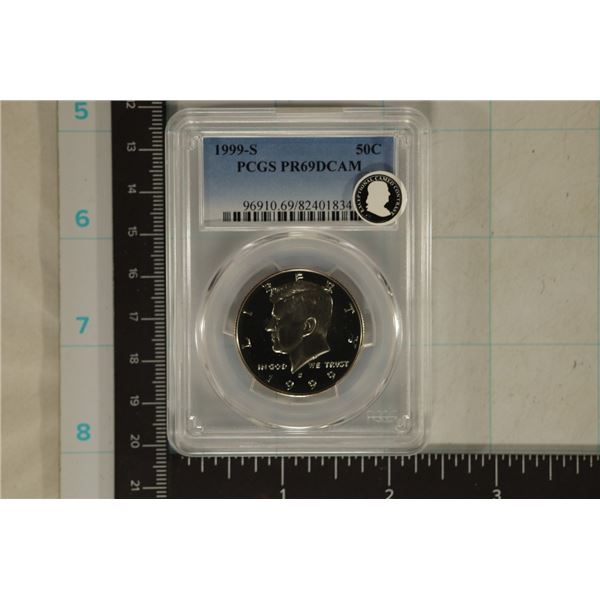 1999-S KENNEDY HALF  DOLLAR PCGS PR69 DCAM