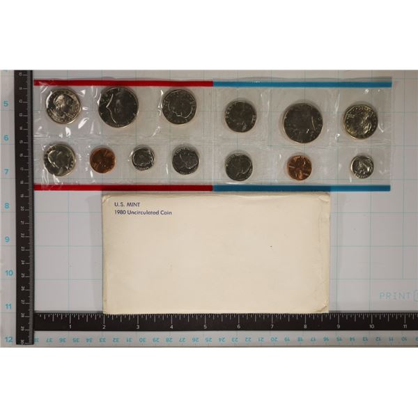1980 US MINT SET (UNC) P/D/S (WITH ENVELOPE)