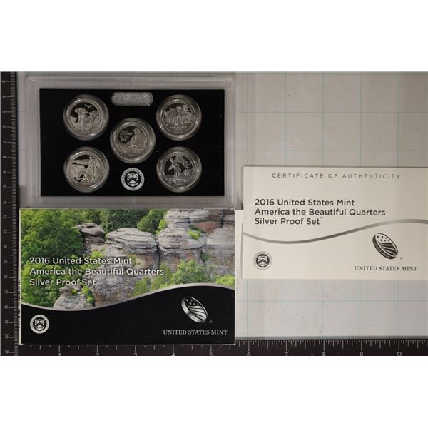 2016 SILVER AMERICA THE BEAUTIFUL QUARTERS PF SET