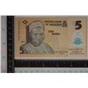 Image 1 : 2022 NIGERIA 5 NAIRA CRISP UNC POLYMER BILL