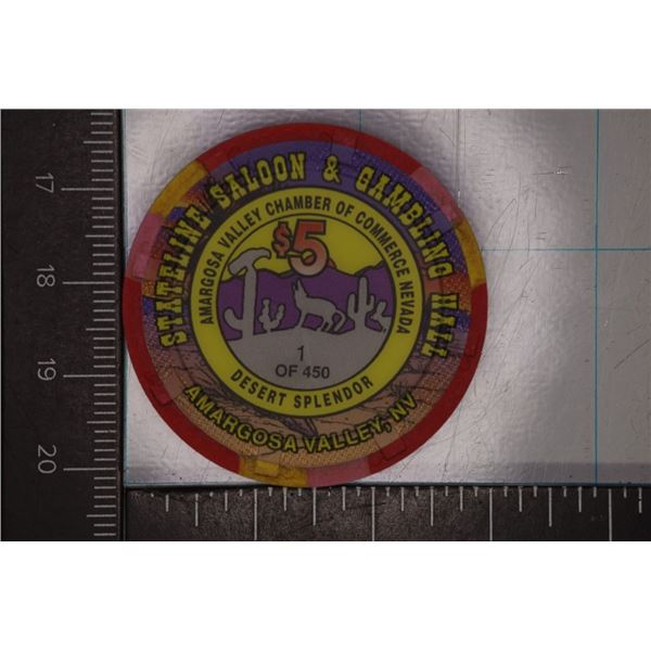 $5 SATELITE STATLINE SALOON & GAMBLING HALL CASINO