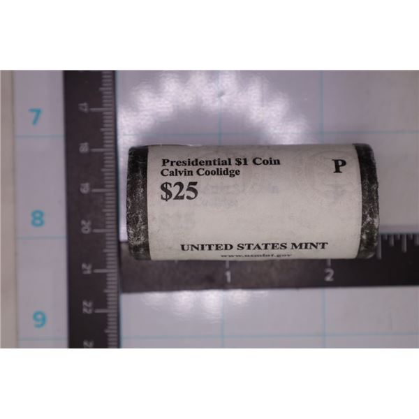 2014-P SOLID DATE $25 ROLL OF "CALVIN COOLDIGE"