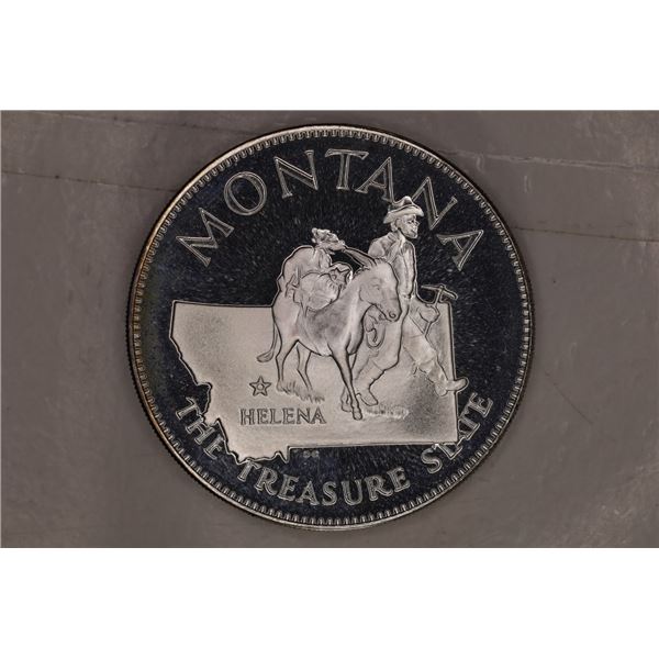 .52 OZ PROOF STERLING SILVER "MONTANA" ROUND
