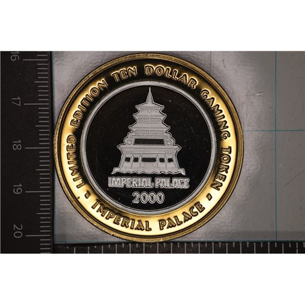 CASINO $10 SILVER TOKEN (UNC) IMPERIAL PALACE