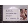Image 1 : NUDE 1 OZ. .999 SILVER ART BAR WITH CERT. #8 OF