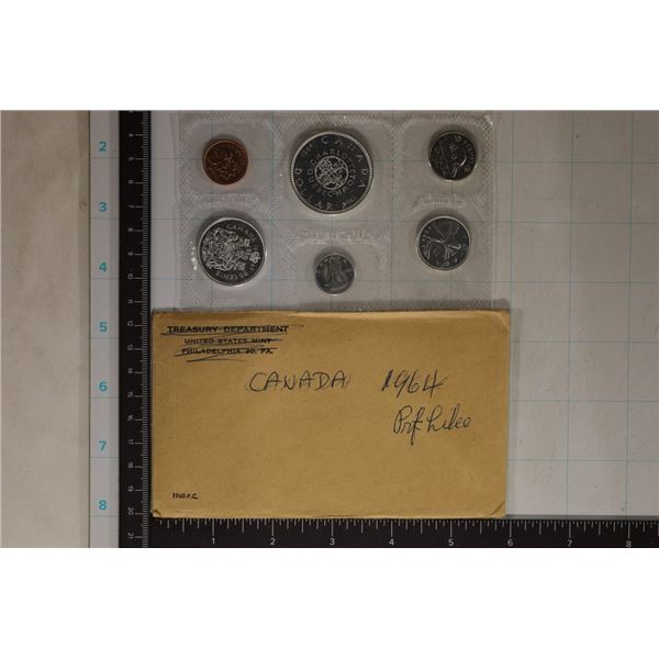 1964 CANADA SILVER (PF LIKE) SET WITH ENVELOPE