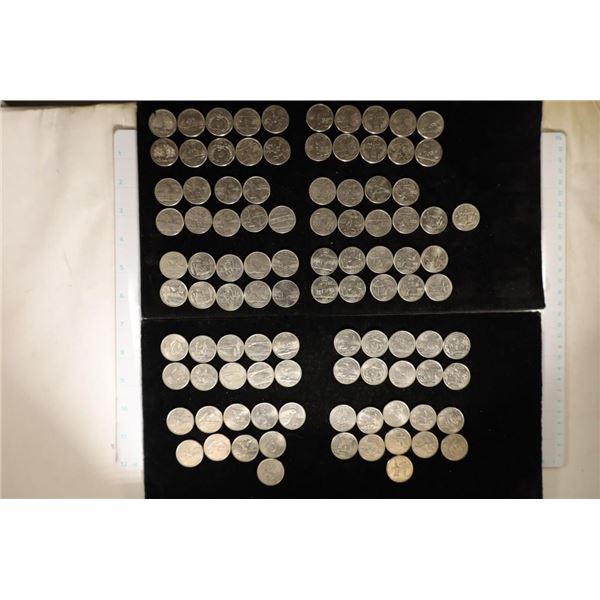 100-US STATE QUARTERS: ALMOST COMPLETE SET OF