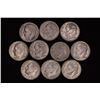 Image 1 : 10 SILVER ROOSEVELT DIMES .723ASW TOTAL: 1946-1964