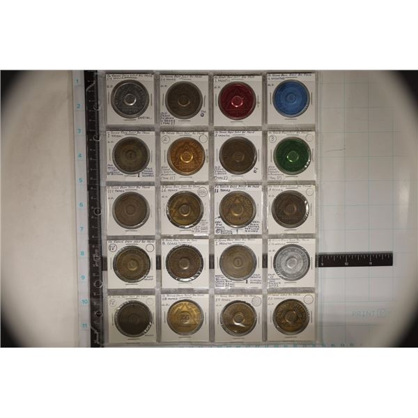 20 METAL ALCOHOL ANONYMOUS 1 1/4" TOKENS 14