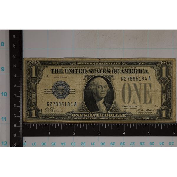 1928-A FUNNY BACK $1 SILVER CERTIFICATE