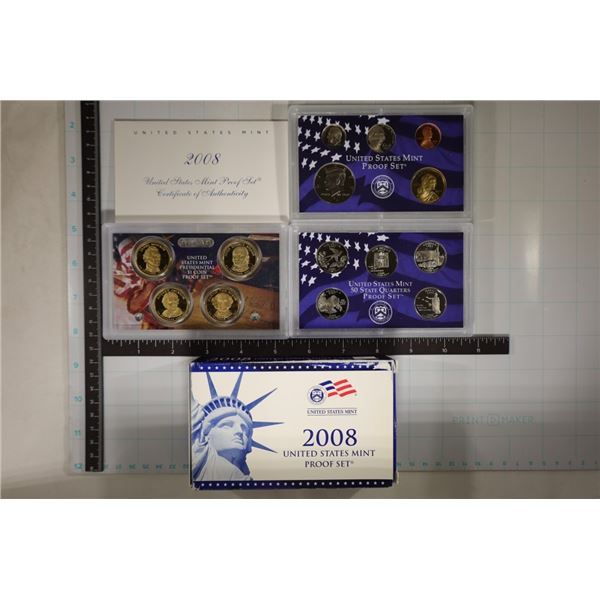 2008 US PROOF SET (WITH BOX) & WITH CERTIFICATE