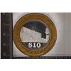 Image 1 : CASINO $10 SILVER TOKEN (UNC) MAXIM CASINO
