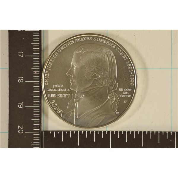 2005-P US UNC SILVER DOLLAR "CHEIF JUSTICE JOHN